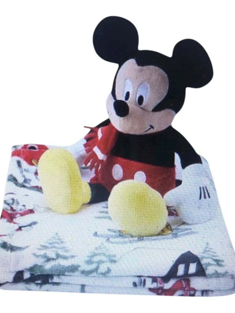 Disney's Mickey Mouse Holiday Pillow Buddy & Throw Blanket Set by the Big One